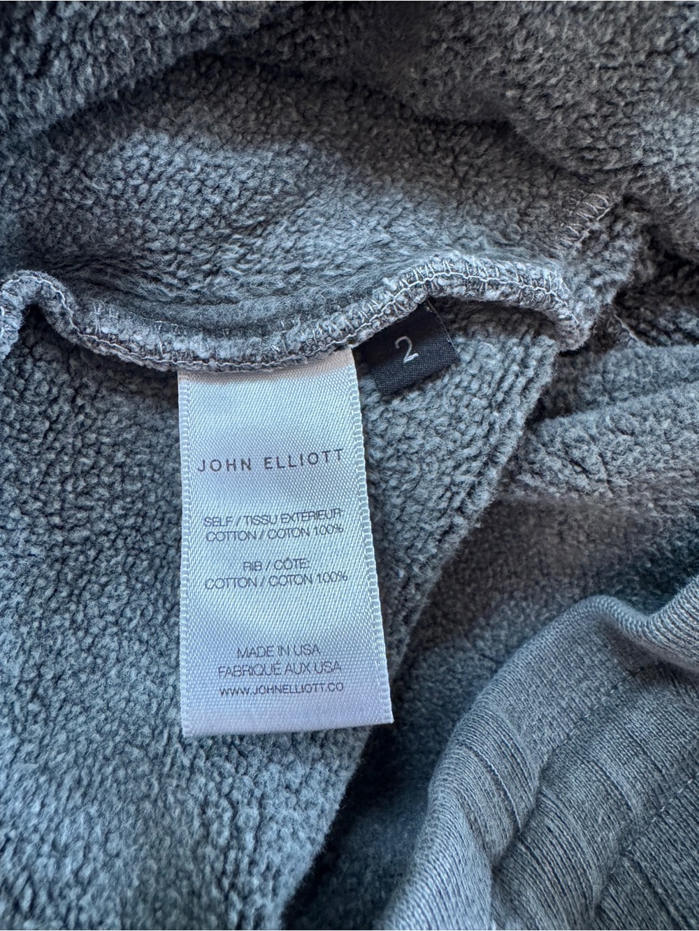 John Elliott Gray Distressed Drawstring Jogger Sweatpants - Picture 4 of 6